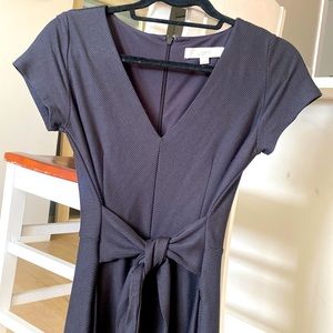 Loft Navy/Grey Dress - super flattering!
